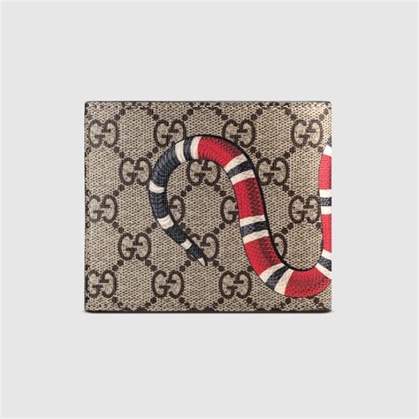 gucci snake belt.|Gucci snake wallet men's.